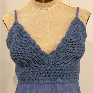 Crochet High Low Dress